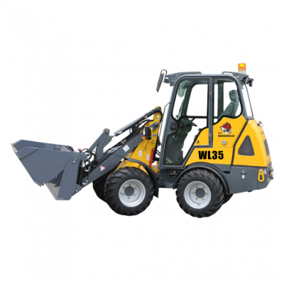 China multifunctional compact front wheel loader radlader WL35 for sale